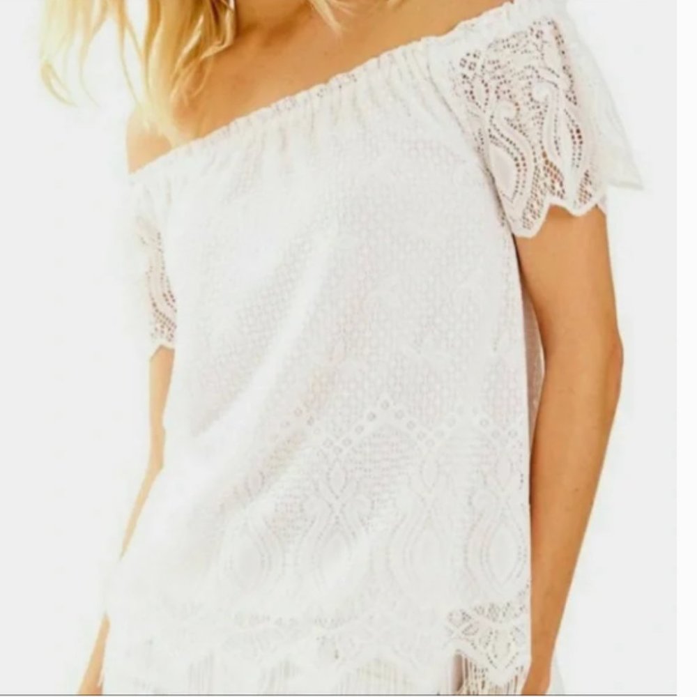 Lilly Pulitzer Off the Shoulder Top
